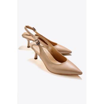 Moda Trend Дамски обувки с ток - Бежови #333734 (333734_Бежов)