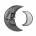 Alchemy gothic декорация (огледало) ALCHEMY GOTHIC - Black Moon - V108