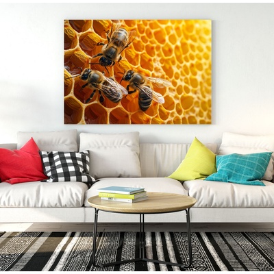 IMPAR Obraz Včely na plástvi (Rozměr obrazu: 120x80)