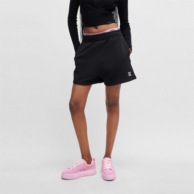 Hugo Поларени къси панталони Hugo Narondia Fleece Shorts - Black