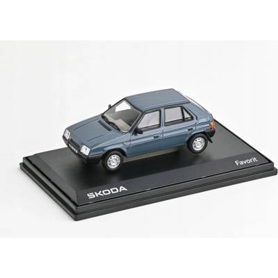 Škoda Favorit 136 L 1988 Šedomodrá Tmavá ABREX 1:43