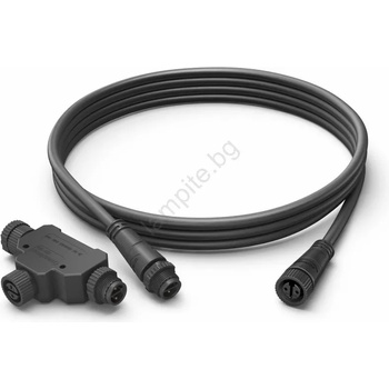 Image 1 of Philips 17489/30/PN - Кабел 2.5 м + T разклонител (P3552)