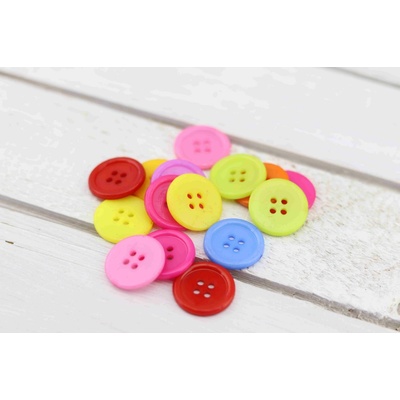 Pro Háčkování Knoflík kulatý plastový 20 mm, 5 ks