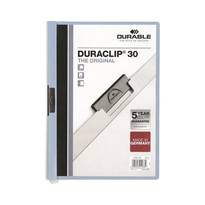 Durable Dosky s klipom DURACLIP 30, A4 svetlo modré