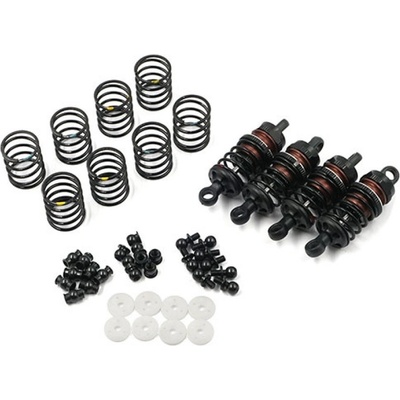 Yeah Racing Hliníkové olejové tlumiče Big Bore Go černé 55 mm 4 ks