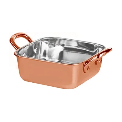 Horecano Ростер квадратен с медно покритие 13.75cm x 5.25cm- 800 ml(SG-89348(B)) (0184118)