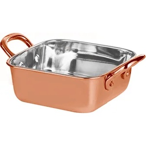 Horecano Ростер квадратен с медно покритие 13.75cm x 5.25cm- 800 ml(SG-89348(B)) (0184118)