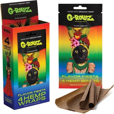 G-Rollz Blunt Flavor Fiesta Hemp Wraps 4 x