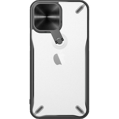 Nillkin Кейс с протектор за камера и стойка Nillkin CamShield за Apple iPhone 13 Pro, Черен (6902048223714)