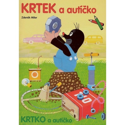 Omaľovánka a4 akim krtko a autíčko