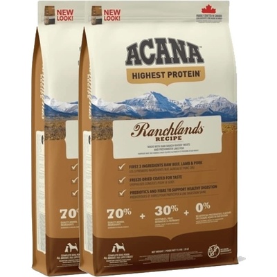 Acana Ranchlands Dog 2 x 11,4 kg