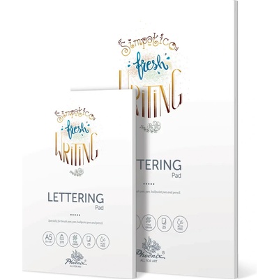 Phoenix blok LETTERING PAD 170 GSM 25 listov A4
