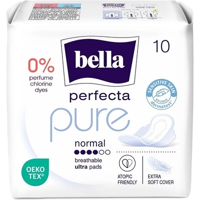 Bella Perfecta Дамски превръзки Pure, Normal, 10 броя