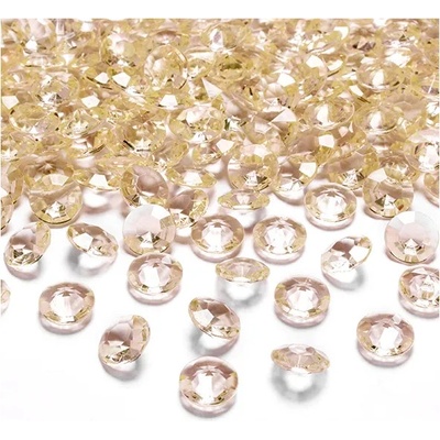 ADC12-019 Party Deco Diamantové konfety 12mm Zlatá