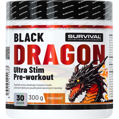 Survival Black Dragon Ultra Stim Pre-workout 300 g – Zboží Dáma