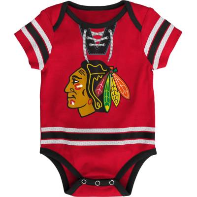 Outerstuff Detské body Chicago Blackhawks NHL Hockey Pro Creeper Blank