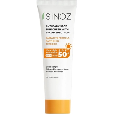 Sinoz Слънцезащитен крем против пигментни петна, SPF50+, 50 ml