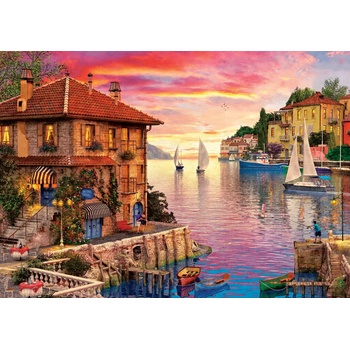Image 1 of Art Puzzle - Puzzle Davison: Mediterranean Port - 1 500 piese