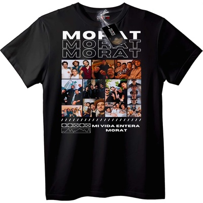 NOONEBRAND Тениска MORAT Моят живот - M, Black