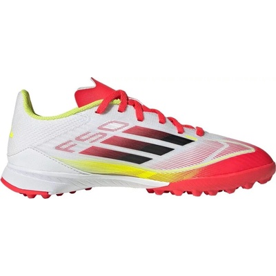 adidas F50 League Jr TF cloud white/core black/solar yellow 2025
