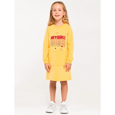 Winkiki dievčenské šaty WKG 02891 žltá
