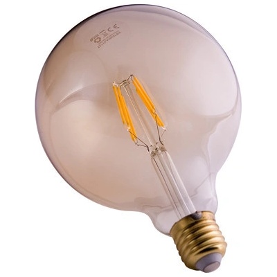 LEDtechnics LED žárovka E27 G125 filament X8 RETRO bílá teplá 8W