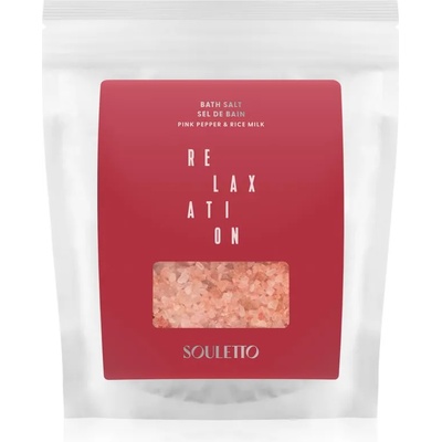 Souletto Pink Pepper & Rice Milk Bath Salt сол за баня 500 гр