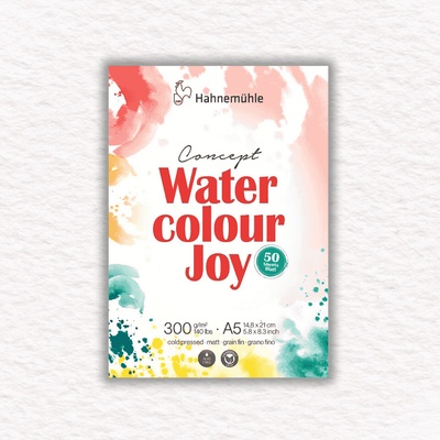 Hahnemühle Akvarelový blok CONCEPT WATERCOLOUR JOY 300 GSM COLD PRESSED 50 LISTOV A4