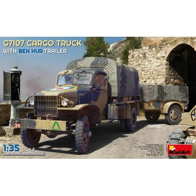 MiniArt G7107 1,5t 4x4 Cargo Truck With Trailer 1:35
