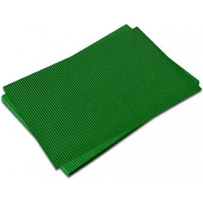 Vlnitá lepenka 50x70cm/260g/role tmavě zelená – Zboží Dáma