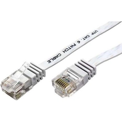 Goobay 21.92.2029 UTP patch, kat. 6, plochý, bílý