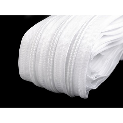 Zip spirálový No 5 metráž pro jezdce typu BX Varianta: 501 bílá, Balení: 25 m