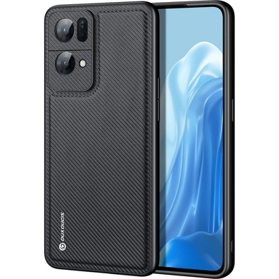Dux Ducis Калъф Dux Ducis Fino с покритие от найлонов материал Oppo Reno7 Pro 5G, черен (6934913040652)