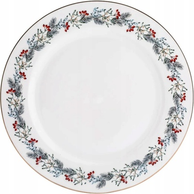 Vánoční porcelánový talíř na oběd Altom Design Magia Świąt 26,5 cm