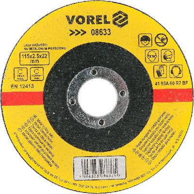 Vorel Kotúč na kov 115 × 22 × 2,5 mm 5906083086335