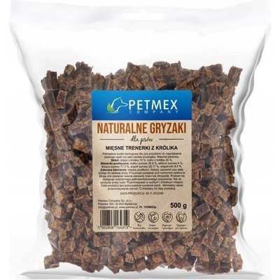 Petmex přírodní pamlsek pro psa masové tréninkové proužky z králíka 500 g