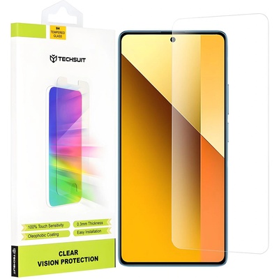 Techsuit защитно стъкло 9H за Xiaomi Redmi Note 13 5G/Redmi Note 13 Pro 5G/Poco X6 - Прозрачен KP36625 (36625)