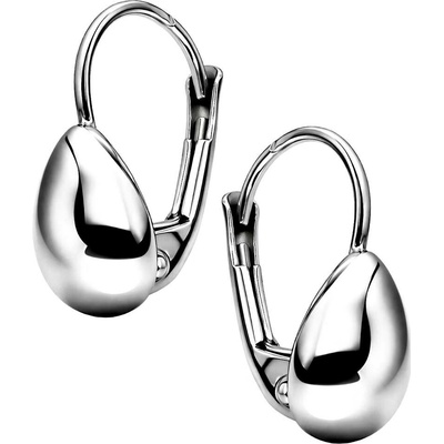 Zlaton Náušnice bílé zlato kapka visací 1.5cm 1.7g 000601302190