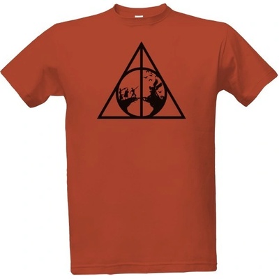 Tričko s potiskem Harry Potter pánské Cihlová