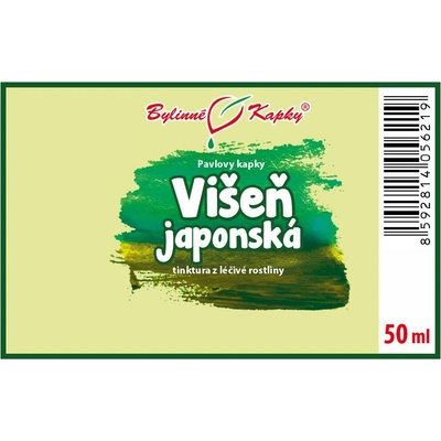 Višeň japonská TCM pavlovy bylinné kvapky tinktúra 50 ml