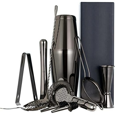 Cocktail Shaker Set černý 11ks Dárkový Box