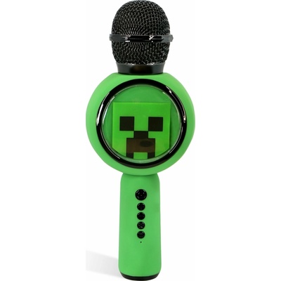 Detský mikrofón OTL Minecraft PopSing LED Karaoke Mic MC1240