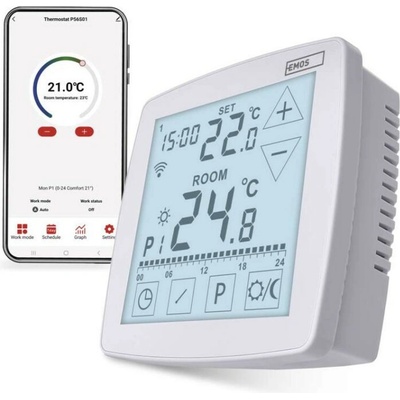Izbový programovateľný drôtový WiFi GoSmart termostat P56S01 P56S01