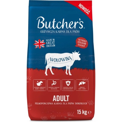 Butcher's Natural & Healthy Dog Beef 2 x 15 kg