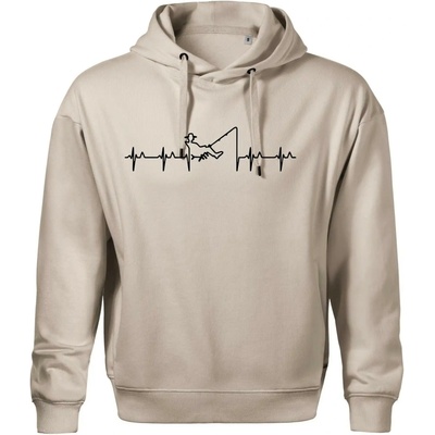 rybář ekg Oversized Moon kratší + širší ledově šedá