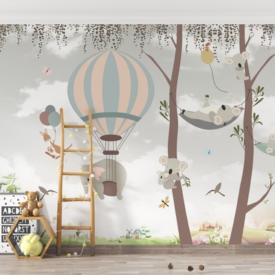 Decono Детски Фототапет Слонче и Коала