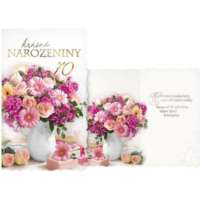 UNIPAP přání k narozeninám 70 M11-515 H PRANI_H_493 302603
