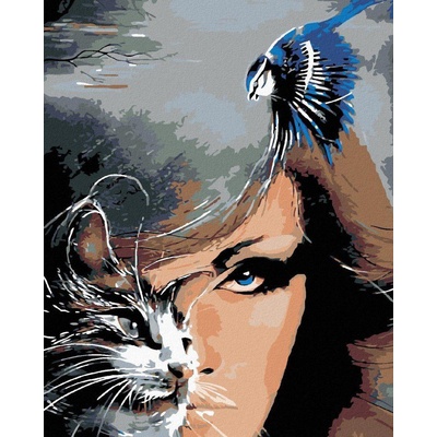 Norimpex - Puzzle Diamant painting: The look of a cat 30x40cm - 1 - 39 piese