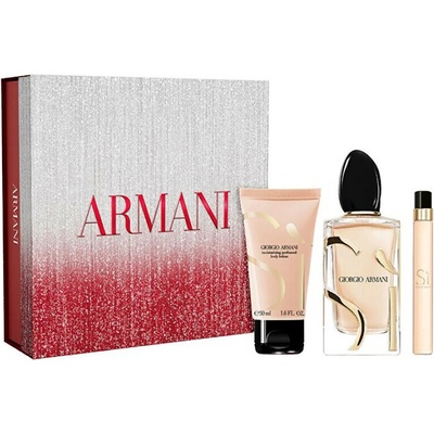Giorgio Armani Si, EDP 100 ml + EDP 15ml + 50 ml Telové mlieko pre ženy