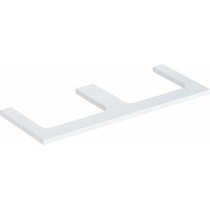 Geberit Плот за мивка Geberit One с двоен изрез, лъскаво бяло, 120 см (505.345.00.1)